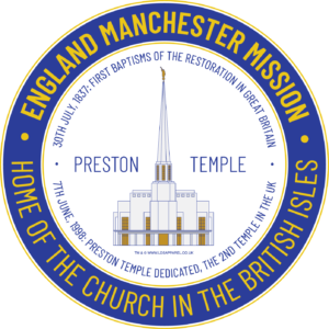 Unisex EMM Preston Temple Theme, Blue-Gold, Single Sided