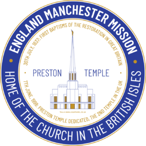 Unisex EMM Preston Temple Theme, Blue-White, Single Sided